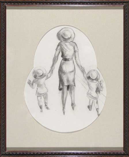mat-mother-and-two-children-frame